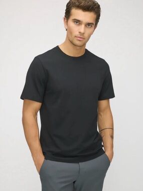 Kit & Ace Men's Black Short Sleeve Crewneck Tee